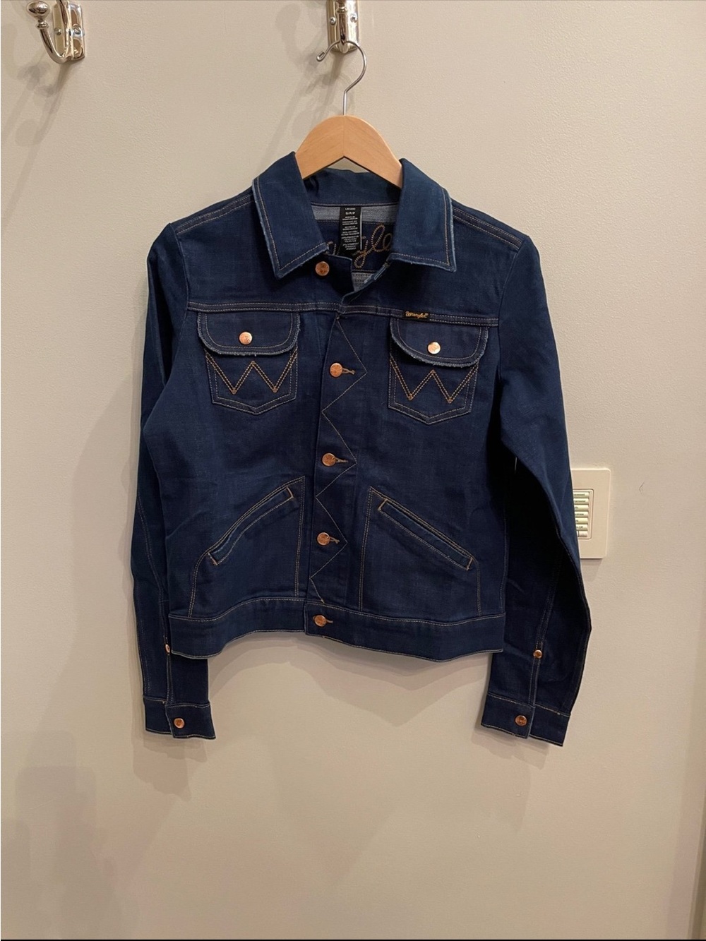 Wrangler Dark Blue Denim Trucker Jacket